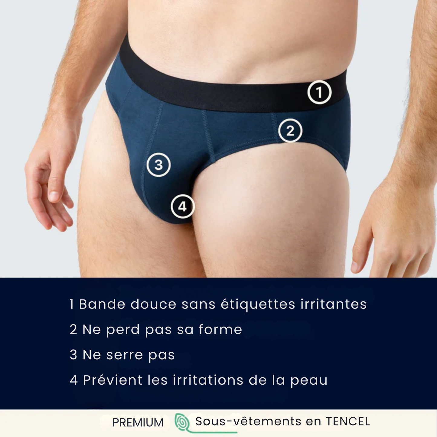 Slips pour hommes en TENCEL™ – Pack de 3